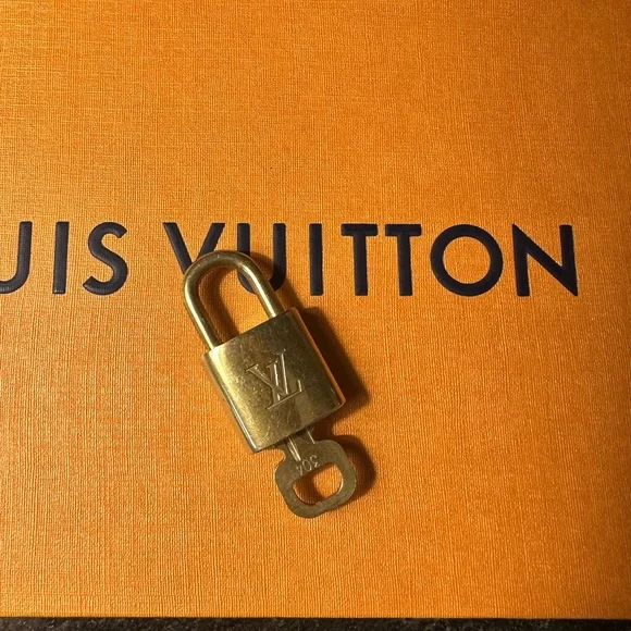 Authentic Louis Vuitton Padlock and Lock Set - Picture 2 of 5